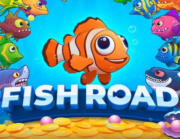 Fish Road online game logo by InOut on spinsteincasinos.pt