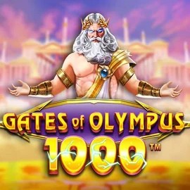 Gates of Olympus 1000 slot logo by Pragmatic Play at Spinstein Casino